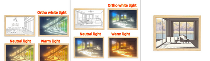 Painting/Drawing with Simulated Night Light Sunshine