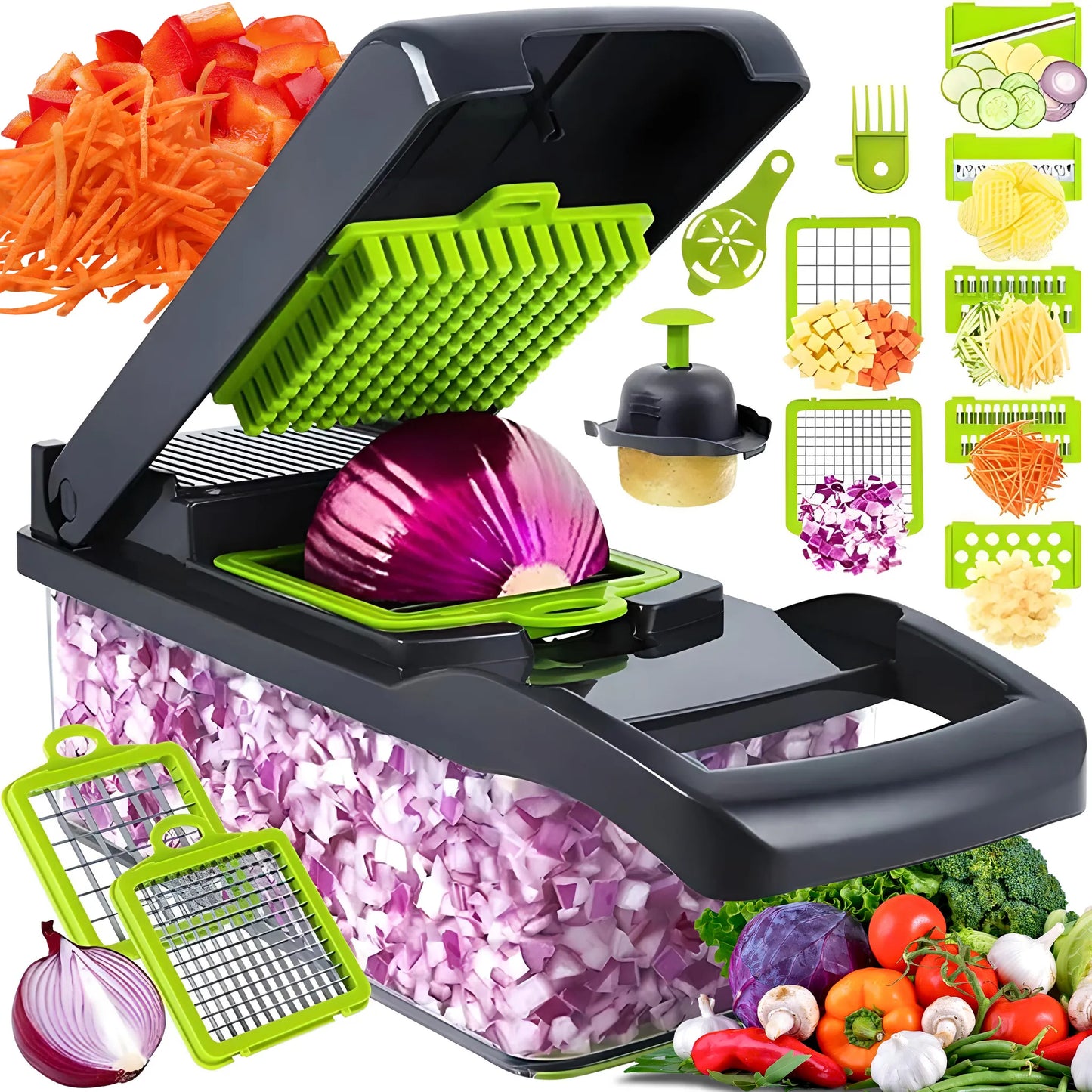 12 In 1 Manual Vegetable Chopper