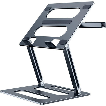 Foldable Laptop Stand, height adjustable ergonomic computer stand for desk, ventilated aluminum, portable laptop elevation support, compatible with MacBook Pro Air, all notebooks 25.4-40.6 cm (10 - 16 inches) - Nasi Supplies