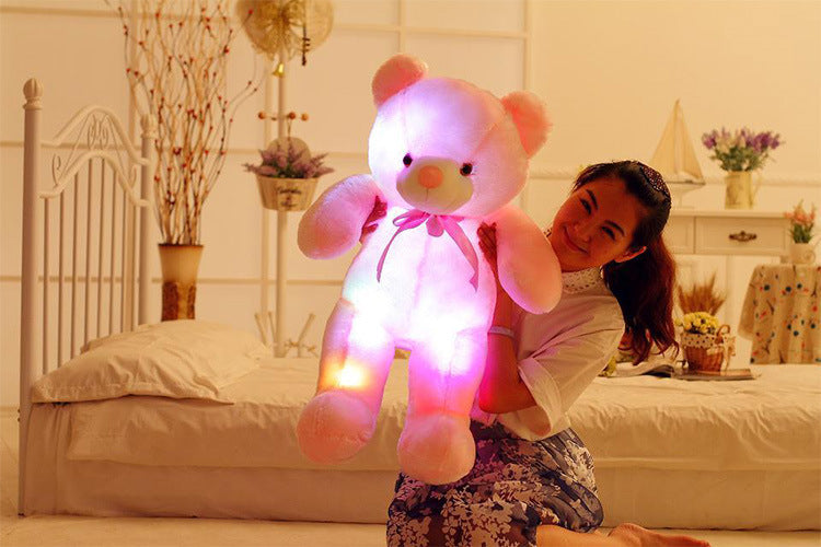 Colorful Glowing Teddy Bear Plush Toy