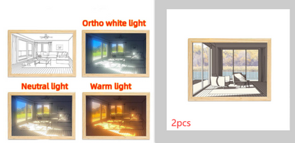 Painting/Drawing with Simulated Night Light Sunshine