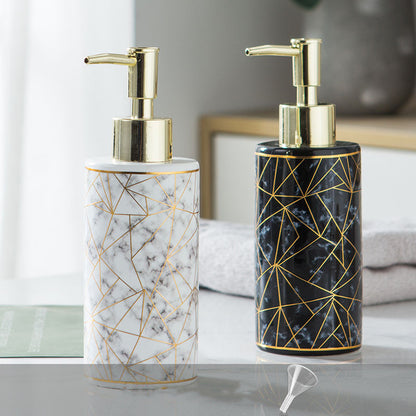 Marble Ceramic Shampoo Bottle