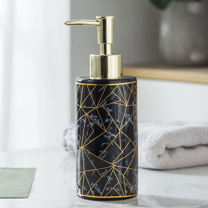 Marble Ceramic Shampoo Bottle