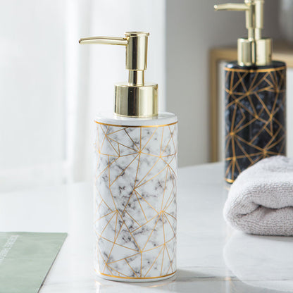 Marble Ceramic Shampoo Bottle