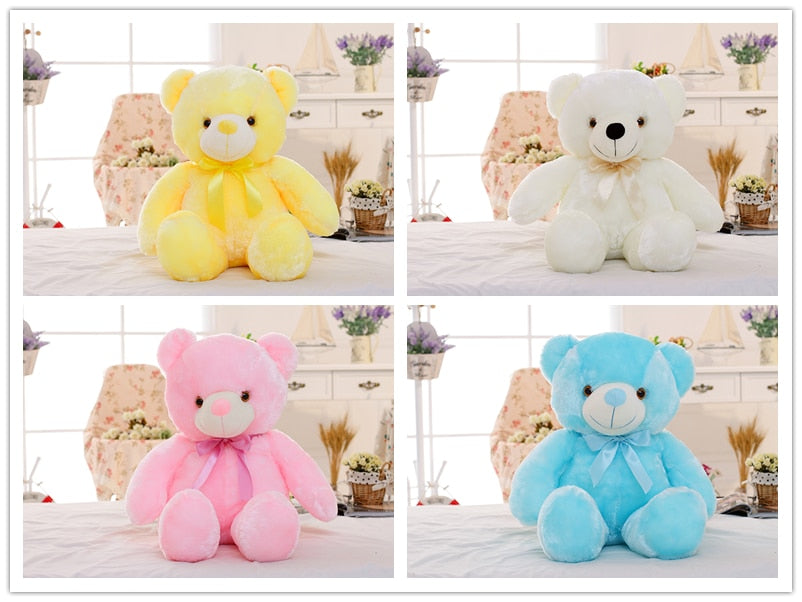 Colorful Glowing Teddy Bear Plush Toy