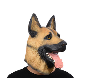 Latex Mask Police Dog