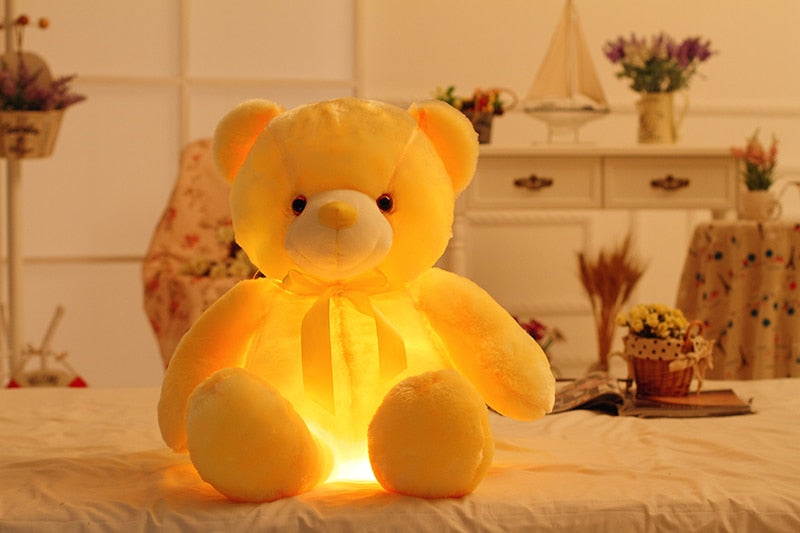 Colorful Glowing Teddy Bear Plush Toy