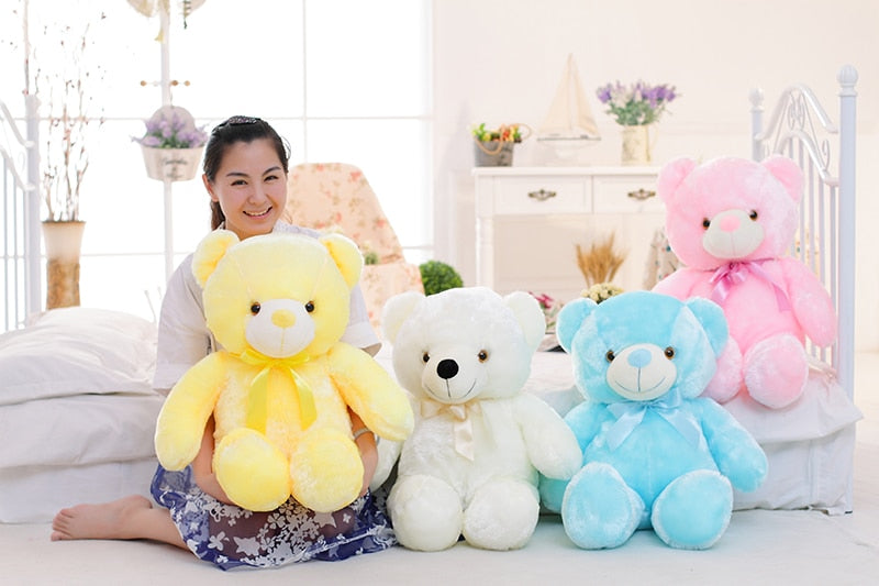 Colorful Glowing Teddy Bear Plush Toy