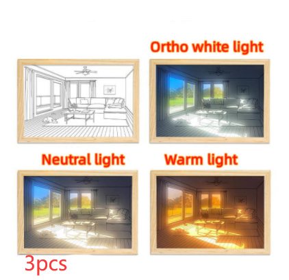 Painting/Drawing with Simulated Night Light Sunshine