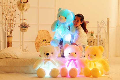 Colorful Glowing Teddy Bear Plush Toy