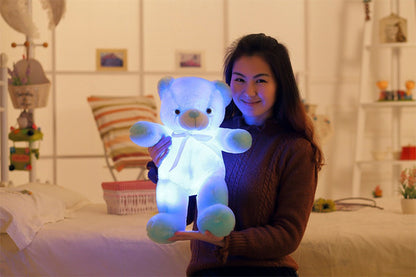 Colorful Glowing Teddy Bear Plush Toy