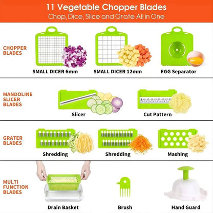 12 In 1 Manual Vegetable Chopper