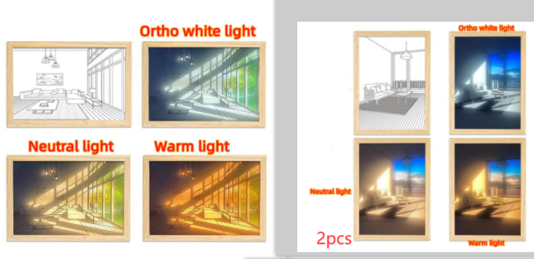 Painting/Drawing with Simulated Night Light Sunshine