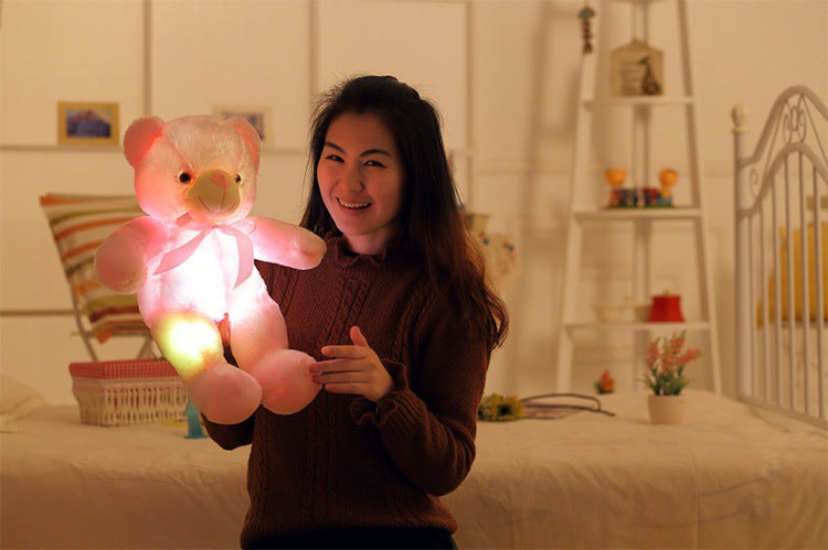 Colorful Glowing Teddy Bear Plush Toy