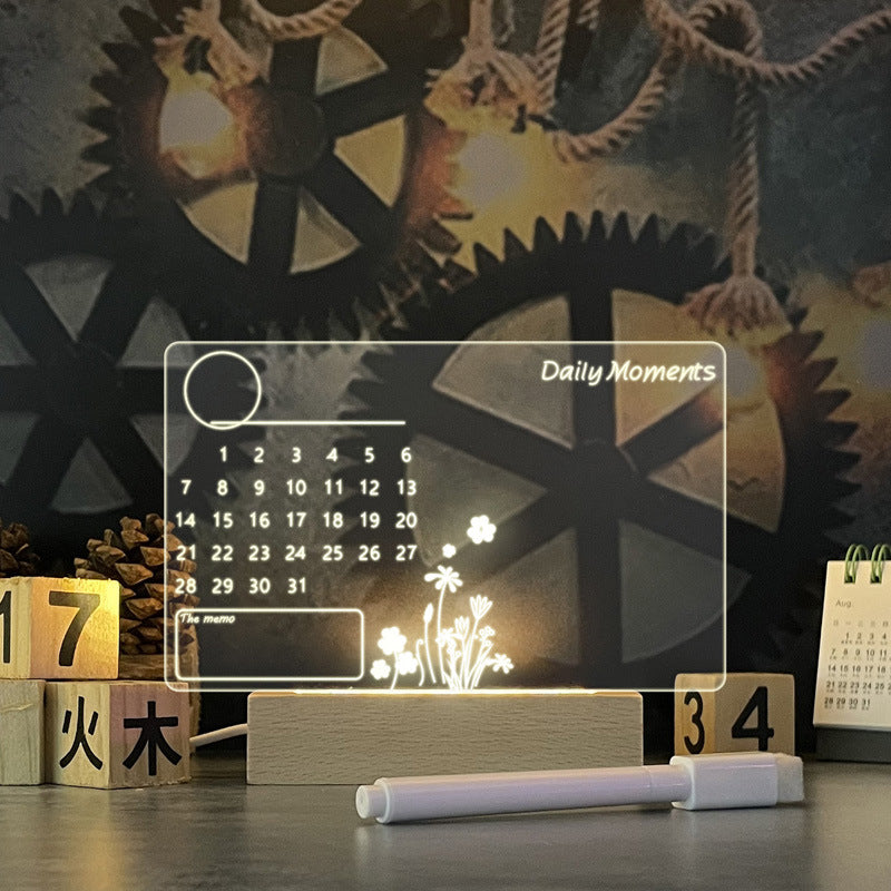 Creative LED note board