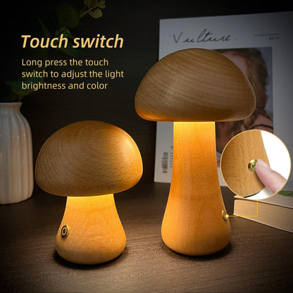 Mushroom Night Light With Touch Switch