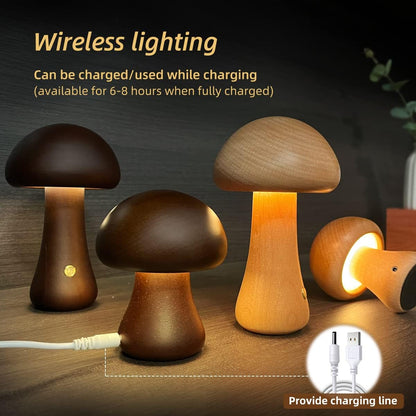 Mushroom Night Light With Touch Switch