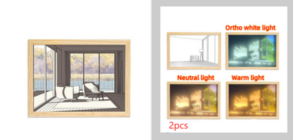 Painting/Drawing with Simulated Night Light Sunshine