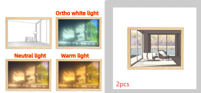 Painting/Drawing with Simulated Night Light Sunshine