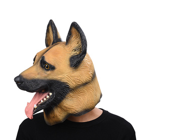 Latex Mask Police Dog