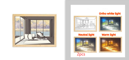 Painting/Drawing with Simulated Night Light Sunshine