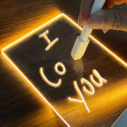 Creative LED note board