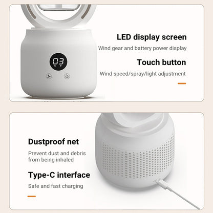 Cooled Spray Mist Electric Fan