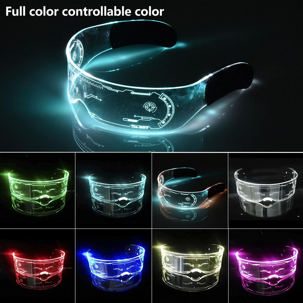 LED Glowing Rave Glasses