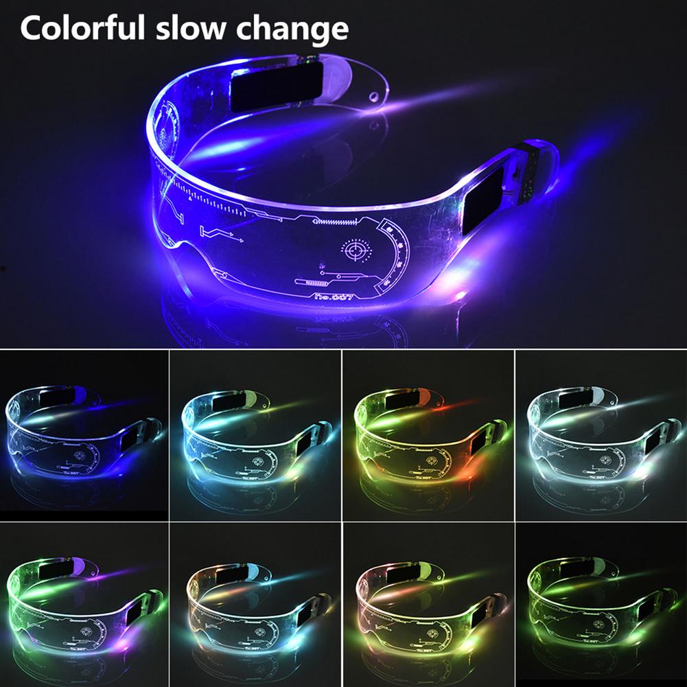 LED Glowing Rave Glasses