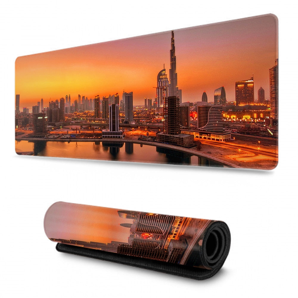 City views desk table mat