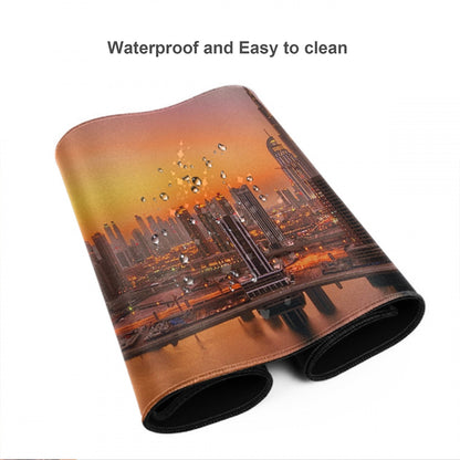 City views desk table mat