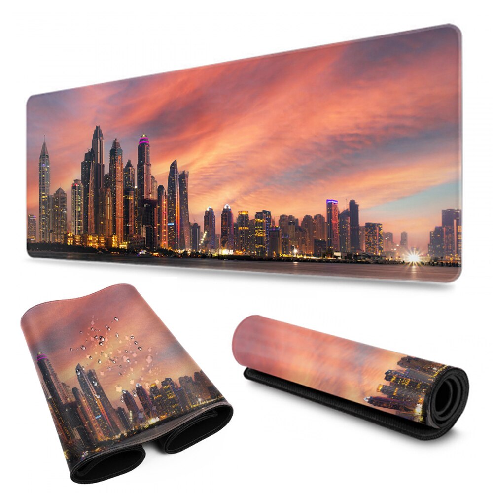 City views desk table mat