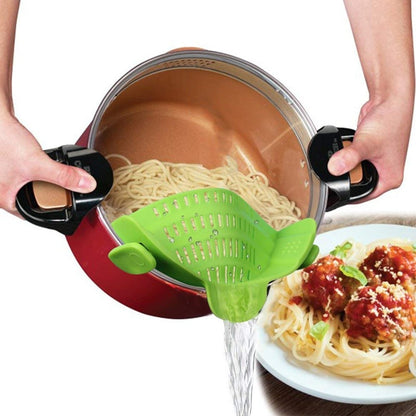 EasyClip Silicone Pot and Pan Strainer