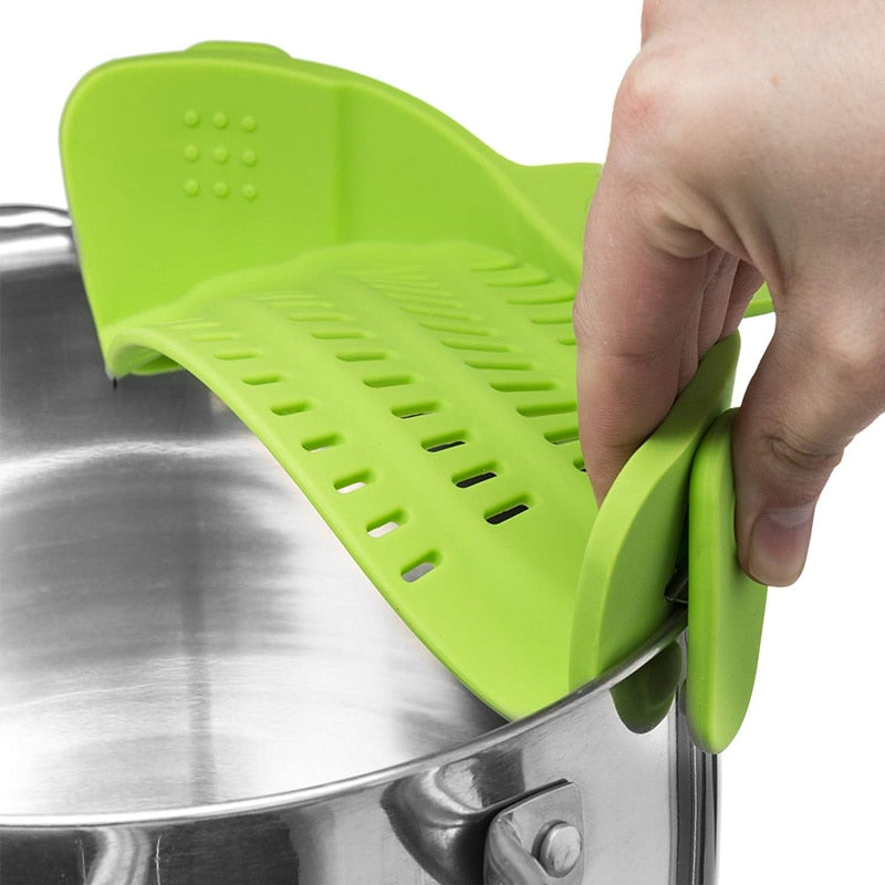 EasyClip Silicone Pot and Pan Strainer