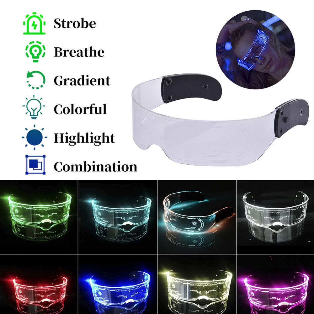 LED Glowing Rave Glasses