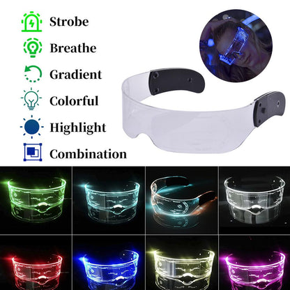 LED Glowing Rave Glasses