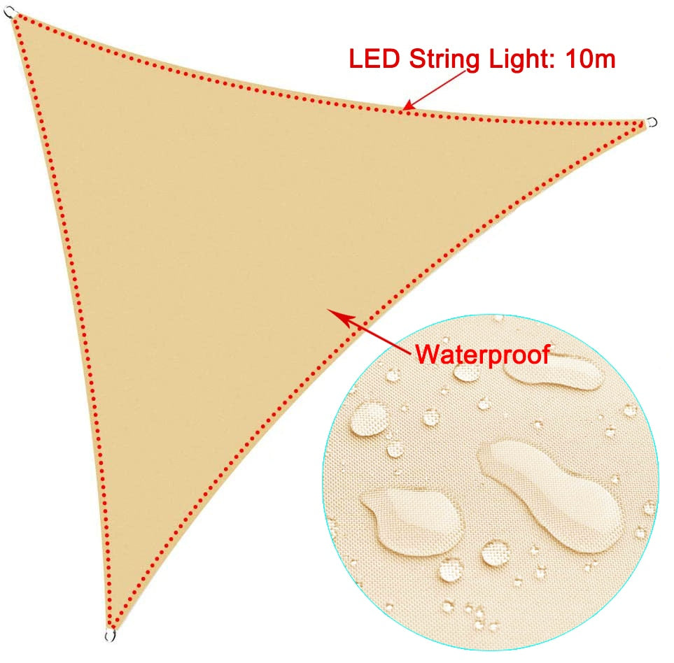 Outdoor Triangular LED Awning