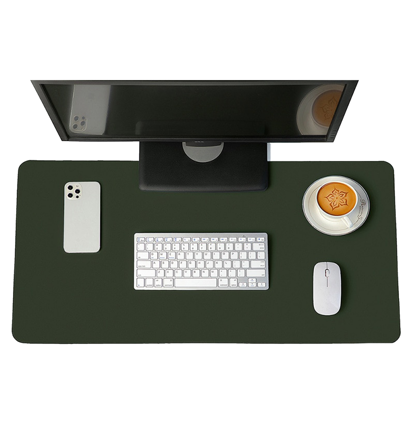 Portable large suede mouse pad