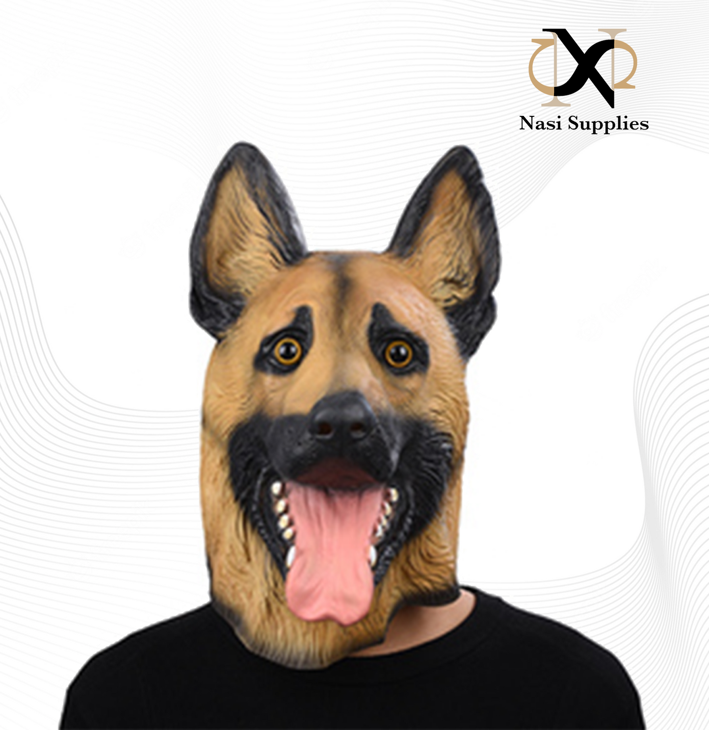 Latex Mask Police Dog