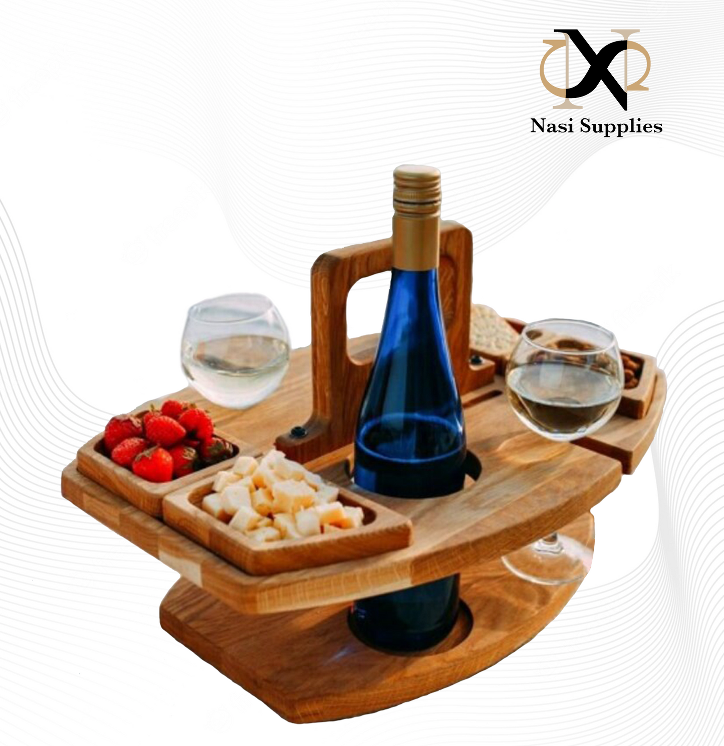 Portable Picnic Drink Snack Table