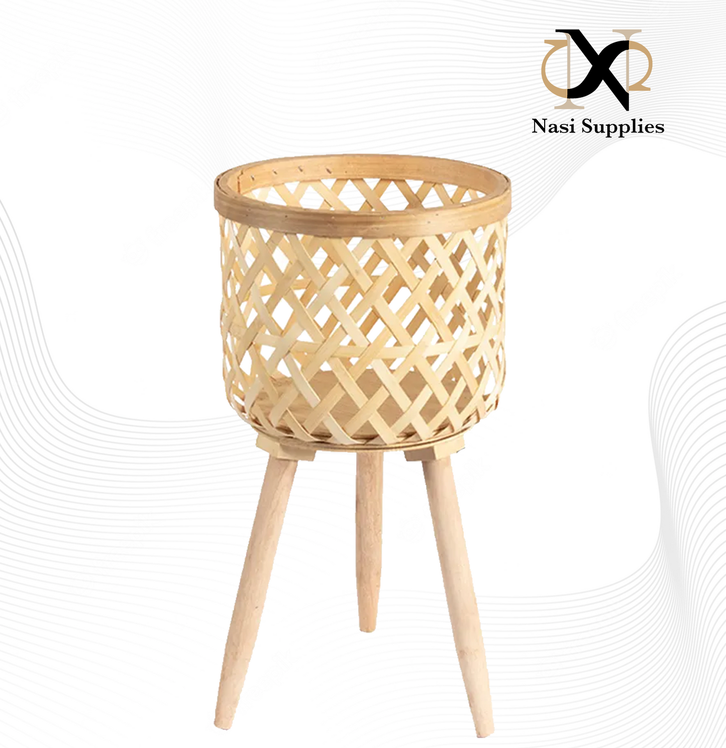 Bamboo Woven Flower Pot