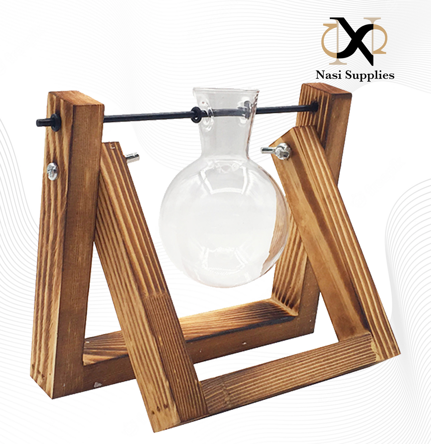 Swing Wooden Stand Hydroponic Plant