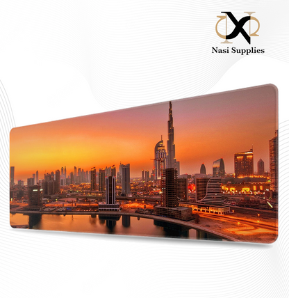 City views desk table mat