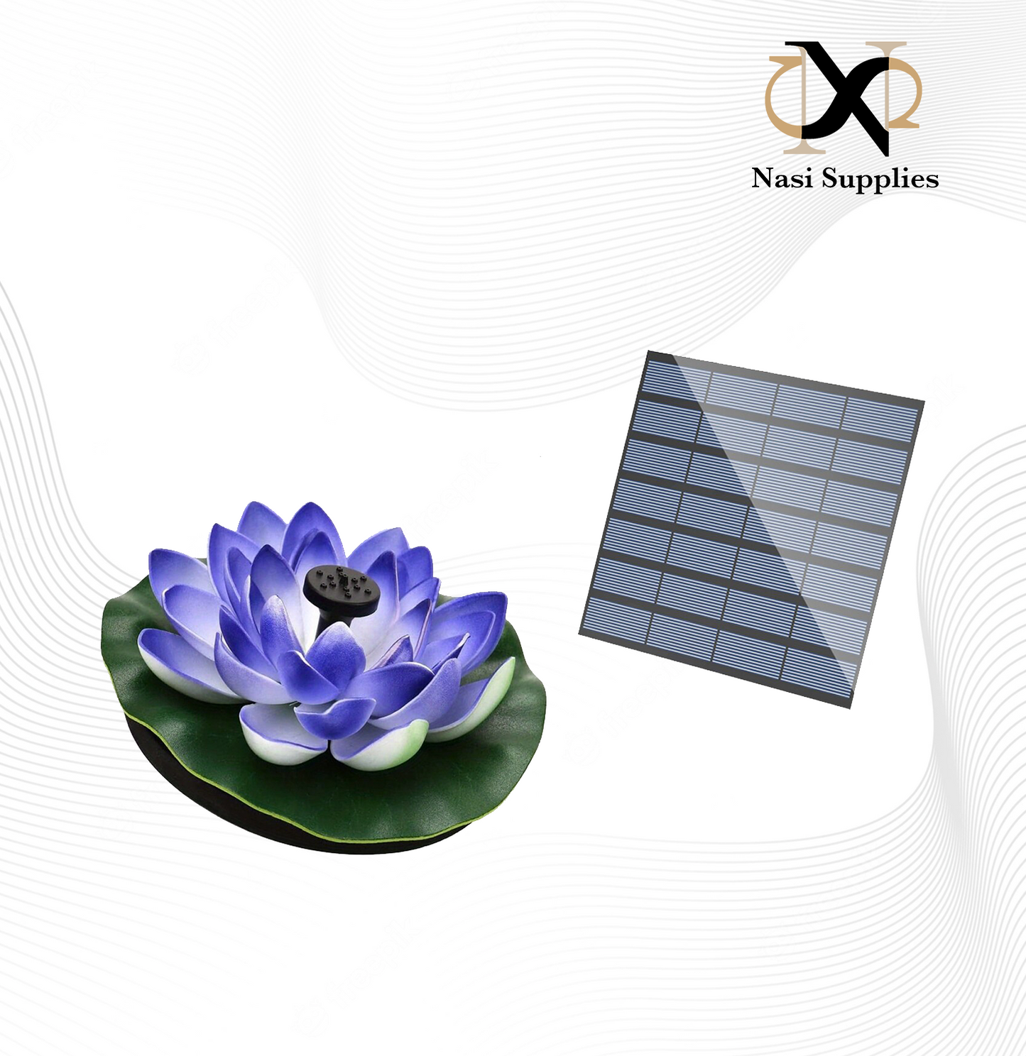 Lotus Solar Water Fountain