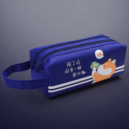 Pencil case double shutter