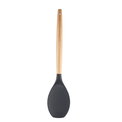 Silicone wood cookware