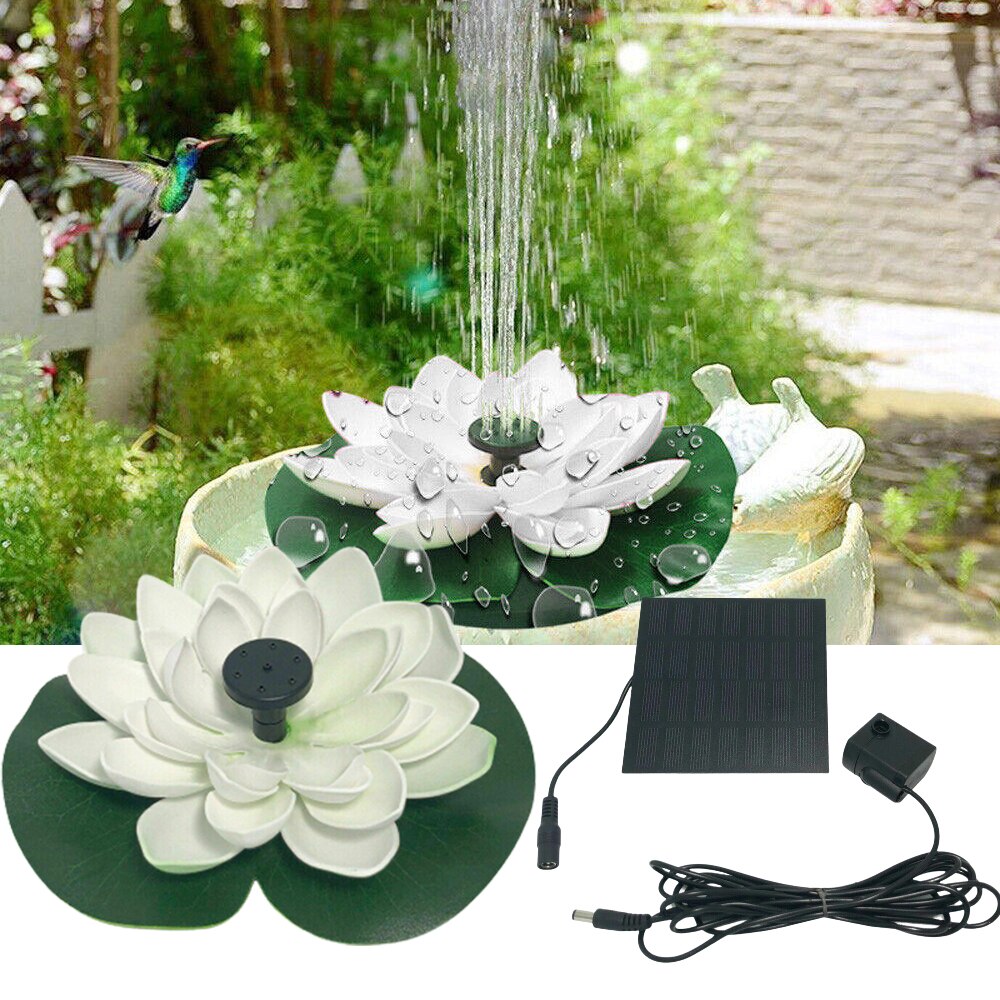 Lotus Solar Water Fountain