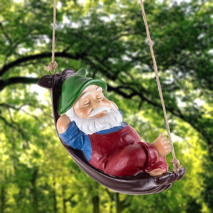 Garden gnome in hammock Ornament