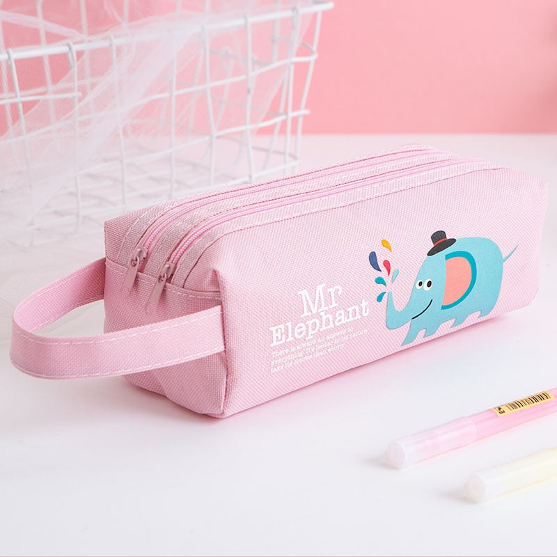 Pencil case double shutter