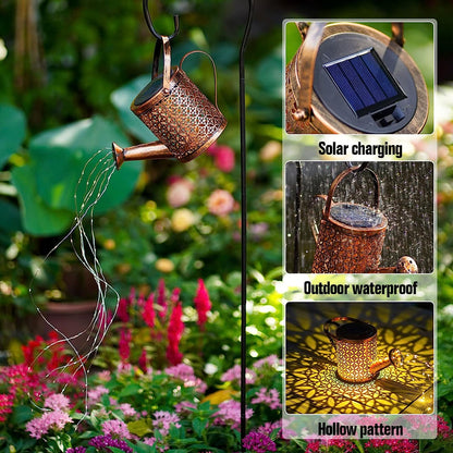 Solar Watering Can with Hanging Light